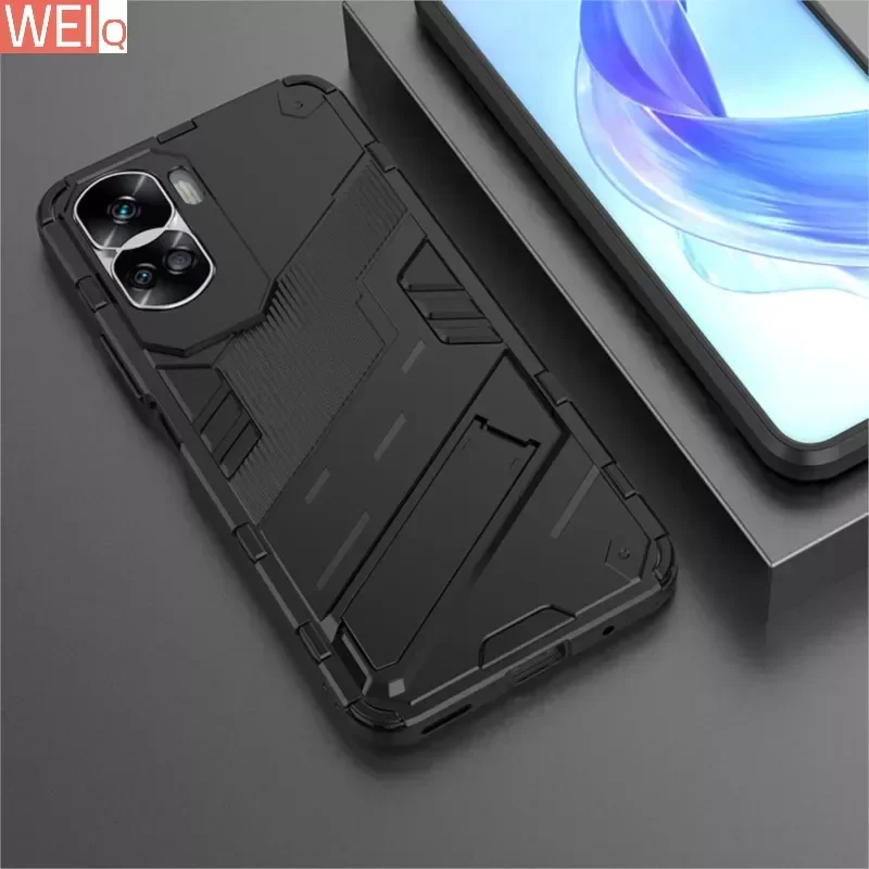 Solid Armor Cyber Shockproof Case For Huawei Mate 60 50 40 30 Honor 50 70 90 Nova 11 10 9 P60 P50 P40 P30 Pro Stand Holder Cover