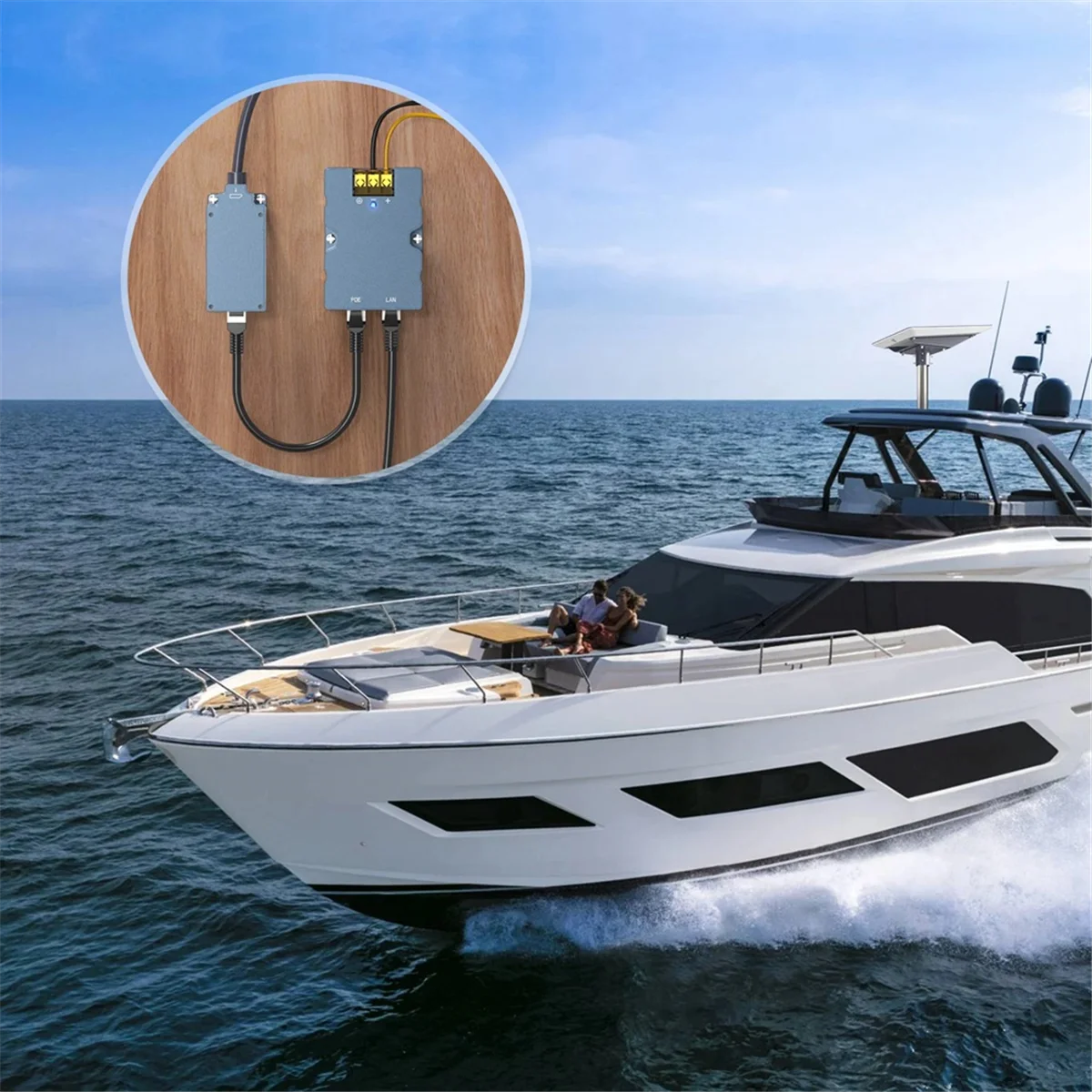 

【New User-Coupon!】For Starlink High Performance 320W Gigabit PoE Injector DC48V Dish to RJ45 Adapter Combo Kit for Starlink Flat