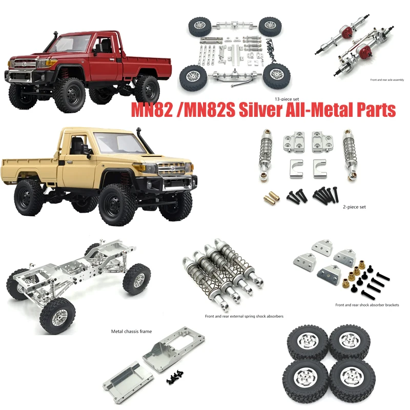 MN Series 82 82S Off-road Vehicle Parts - Metal Upgrade Accessories: Front and Rear Axles, Transmission Shaft,it for Enhanced Pe