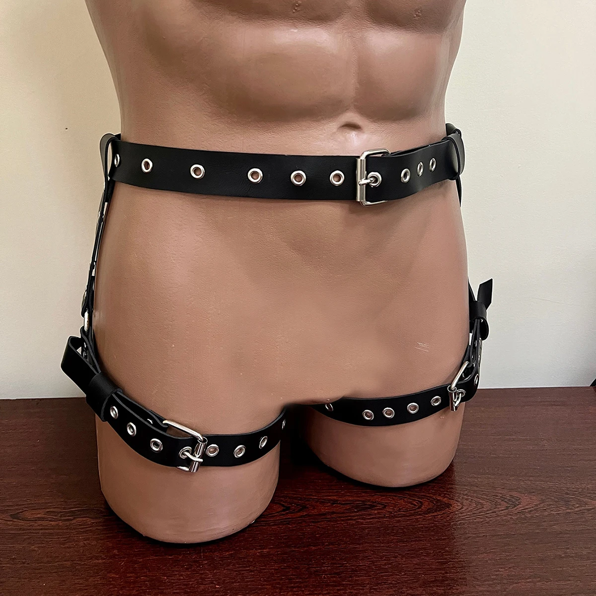 Men Sexy Leather Thigh Garter Belt Bdsm Sexual Bondage Harness Leg Harness Sex Toys For Couples men\'s Exotic Accessories