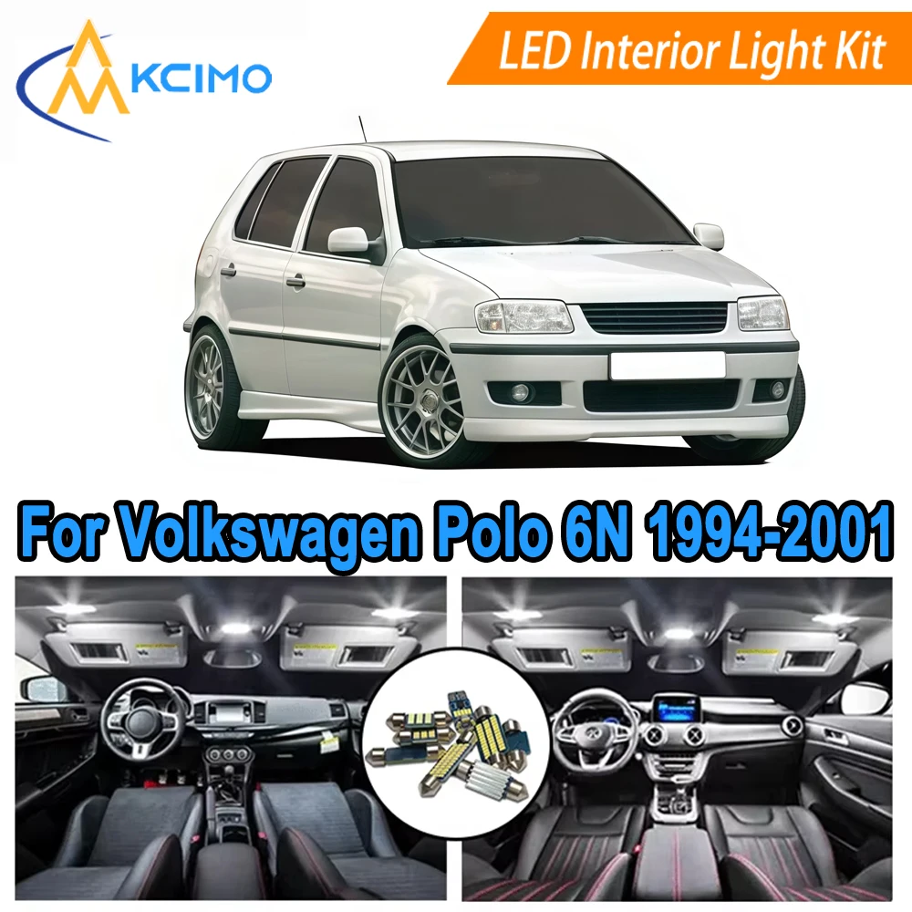 

Interior Light Bulbs For Volkswagen Polo 6N 6N1 6N2 1994-2001 Super Bright LED Replacement Bulbs​ Direct Fit