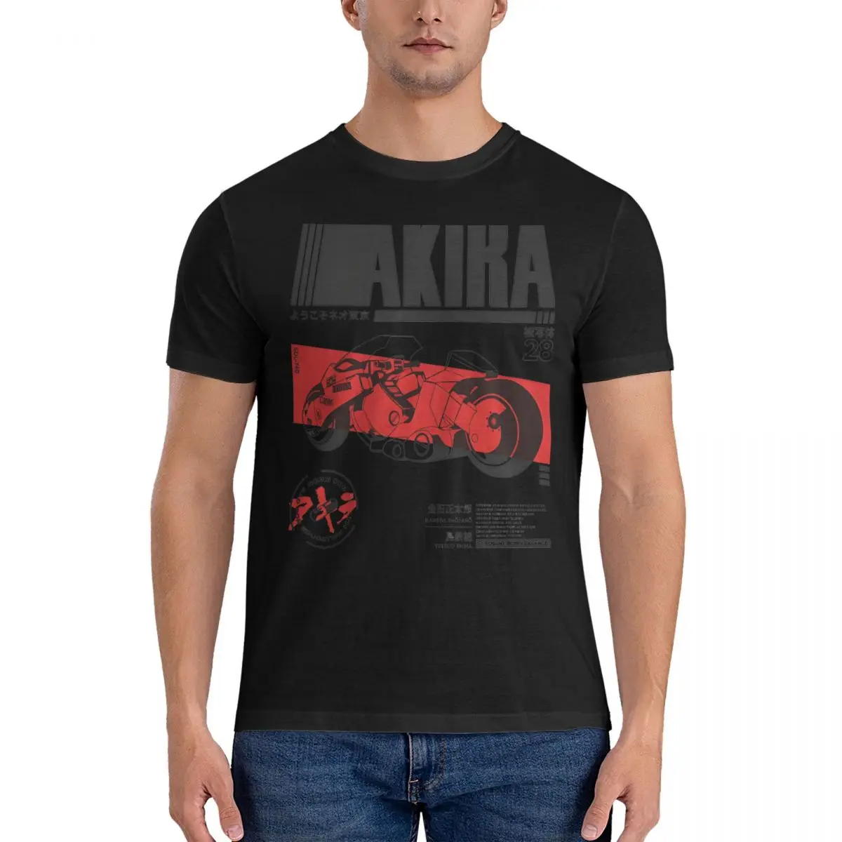 Men's T-Shirts TETSUO Novelty 100% Cotton Tee Shirt Short Sleeve Akira T Shirt O Neck Clothes Gift Idea