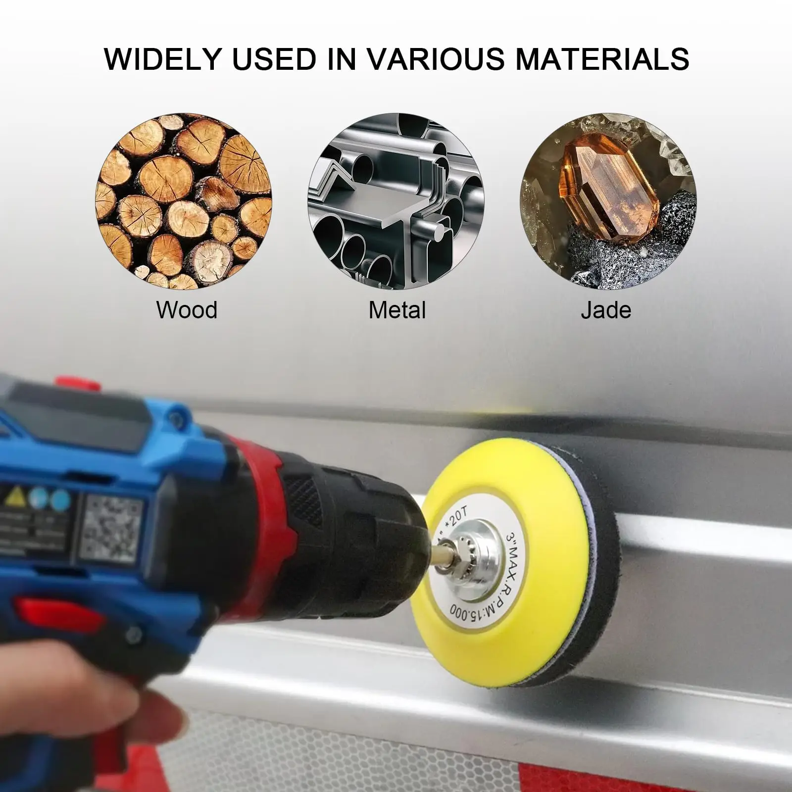 78 قطعة 3 بوصة أقراص الصنفرة هوك وحلقة دعم الوسادة الحفر الرملي مرفق ساندر للحفر 80-800 فريك للسيارة المعدنية الخشبية