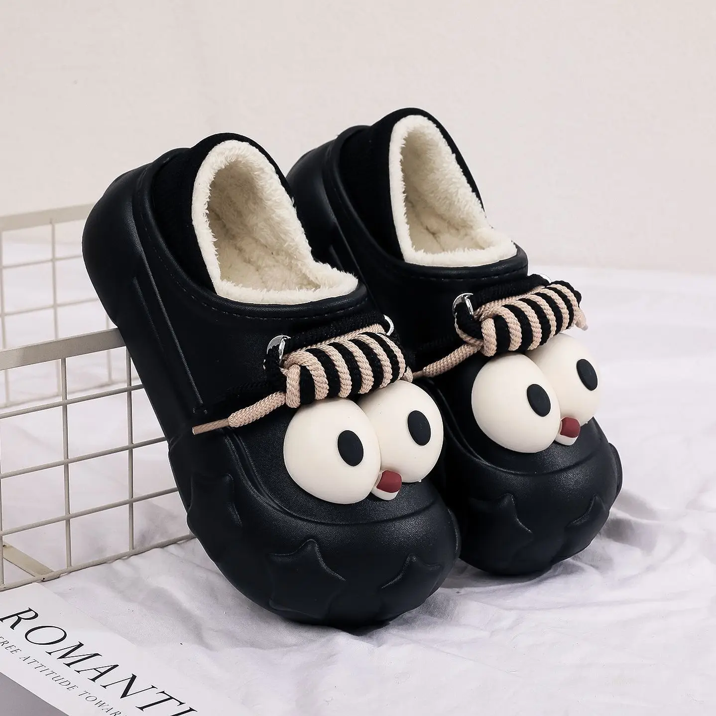 

Women's Warm Cotton Slippers Indoor Outdoor Wearable Non-Slip Waterproof Autumn Winter Home Style Comfortable Resistant Slippers