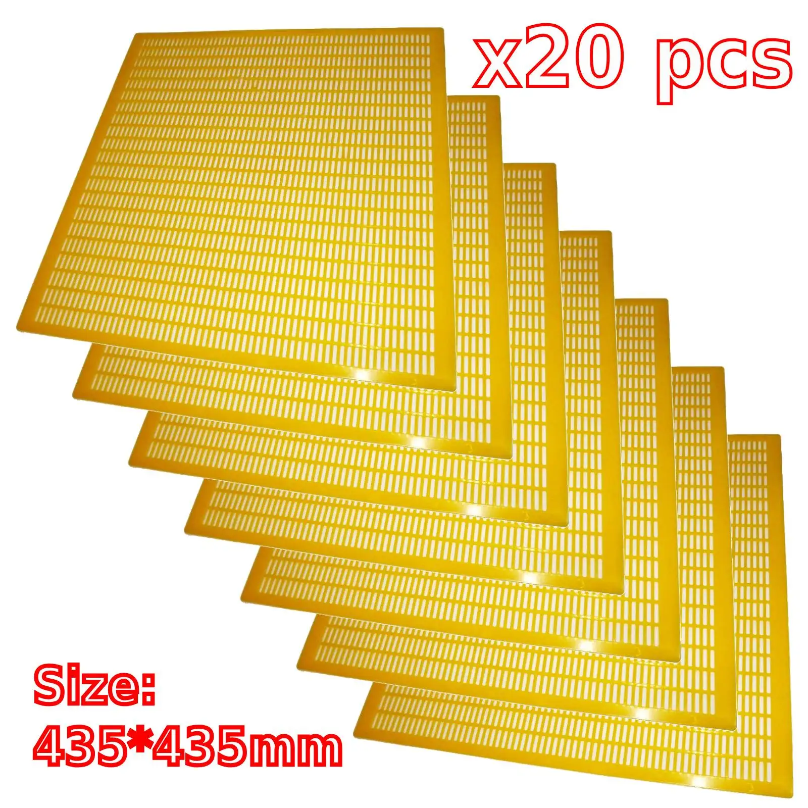20 pcs Plastic Queen Excluder Beehive Component Beekeeping Supplies 435*435mm Queen Excluder
