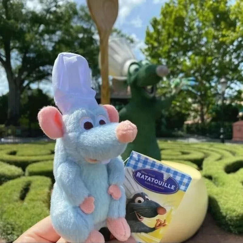 Kawaii راتاتوي ريمي الشيف دمية ألعاب من القطيفة أنيمي الشكل ديزني الطبخ ماوس المغناطيسي يجلس الكتف الديكور فتاة هدية #6