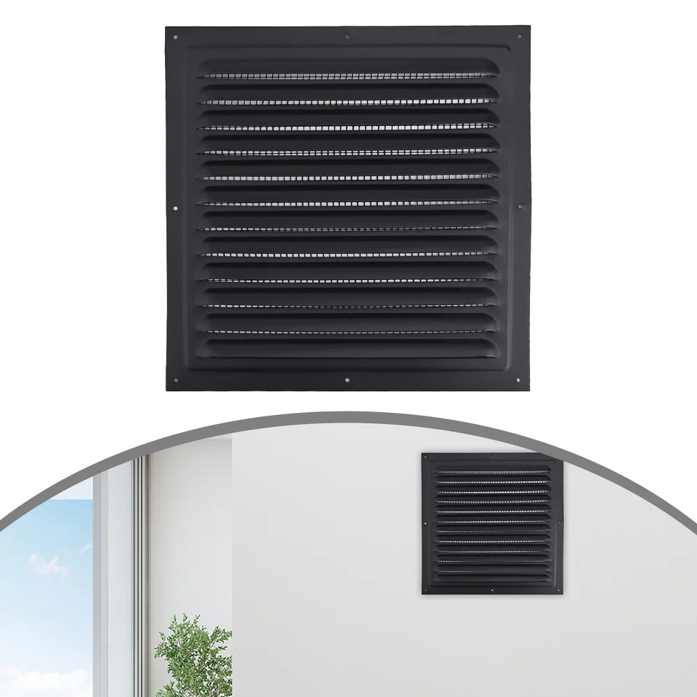 Aluminum Vent Grille Cover Square Exterior Wall Air Outlet Ventilation Grille Heating, Cooling & Vents HVAC Systems & Parts