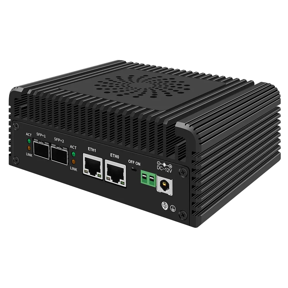 Topton 2x10G SFP+ 12th Gen Firewall Mini PC i3 N305 2xi226-V 2.5G N100 Soft Router 2xNVMe 2xHD DDR5 MiniPC NAS Server Proxmox