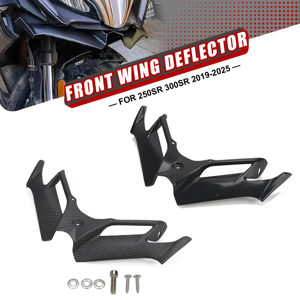 

For CFMOTO 250SR 300SR 2019-2025 2024 2023 Motorcycle Front Wheel Fender Beak Nose Cone Extension Extender Cowl Spoiler Cover