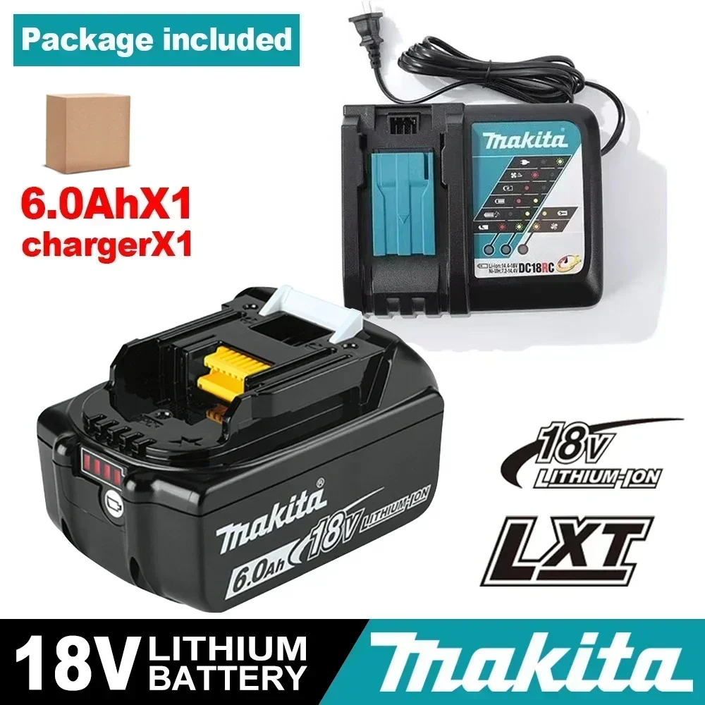 BL1850 für Makita 18V 6Ah Original-Akku Bl1830 Bl1860 Bl1850B Werkzeugbatterien Kompatibel mit Makita 18 Volt Kabelloser Schleifmaschine