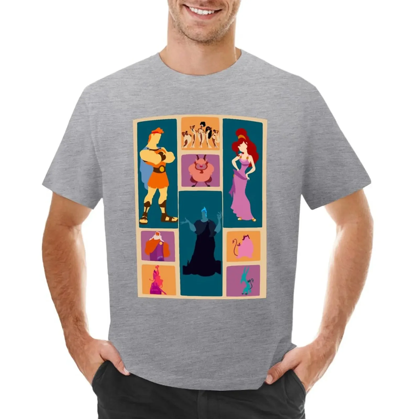 plus size tops hippie clothes mens t shirts pack Hercules Inspired Minimalist Design T-shirt oversized t shirt men clothing