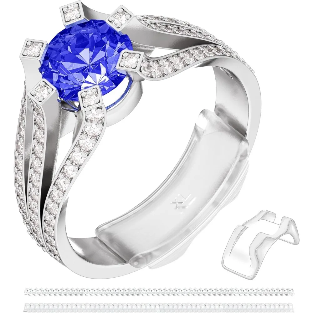 

22 упаковки, невидимый регулятор размера кольца для свободных колец, 2 стиля, редуктор для колец, защитный органайзер для ювелирных изделий, несколько 16 вставок, 8 размеров