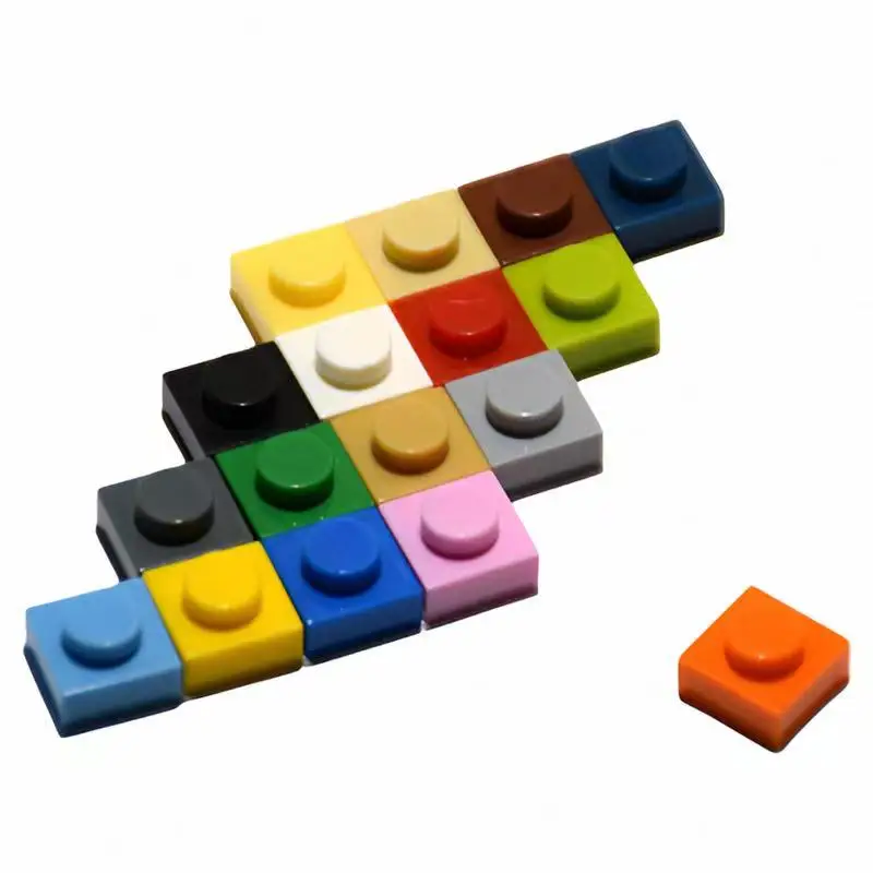 

400pcs MOC Parts 3024 Plate 1 x 1 Compatible Bricks DIY Assmble Building Blocks Particle Kid Puzzle Brain Toy Gift