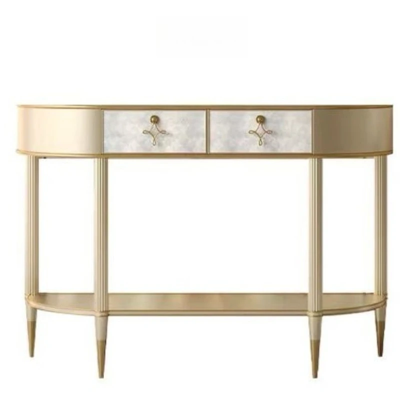 American-style entrance cabinet, facing the door, against the wall, modern and simple