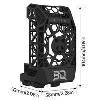 BIQU Panda Jetpack 360° Cooling Multi-Color Lighting MJF Nylon/Injection VS Panda Jet Lightweight For Bambu Lab P1 X1