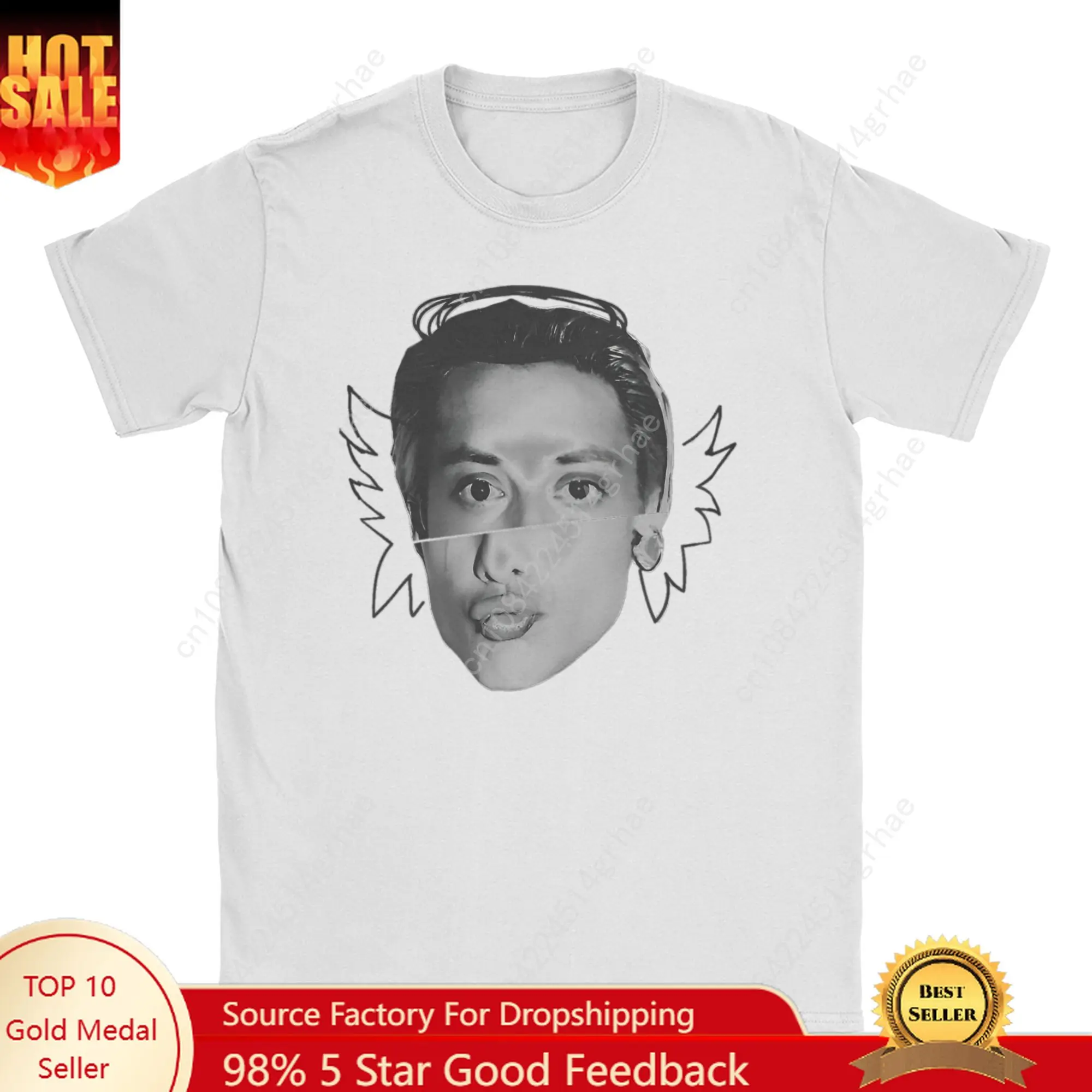 

CA7RIEL & Paco Amoroso Papota Tour Men's T Shirt Awesome Tees Short Sleeve Crewneck T-Shirts Cotton Gift Idea Clothing