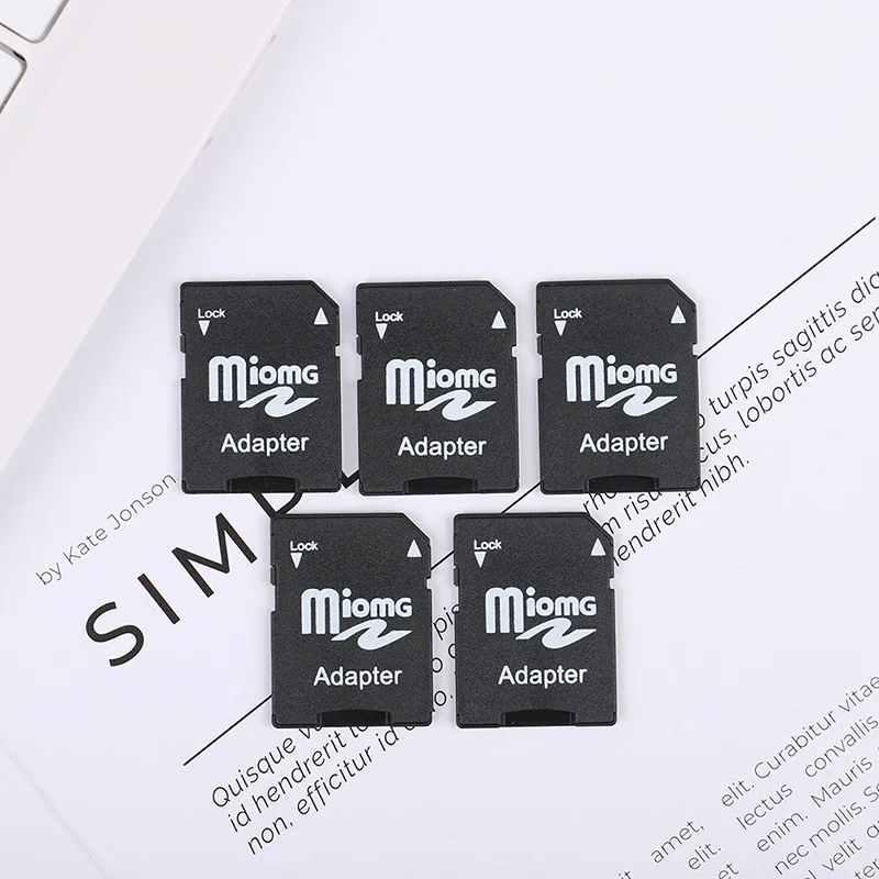 5Pcs Micro SD Trans Flash to HC Card Adapter Converter Black