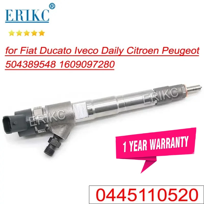 0445110520 Diesel Injector Nozzle 0445110418 Common Rail Sprayer for Fiat Ducato Iveco Daily Citroen Peugeot 504389548