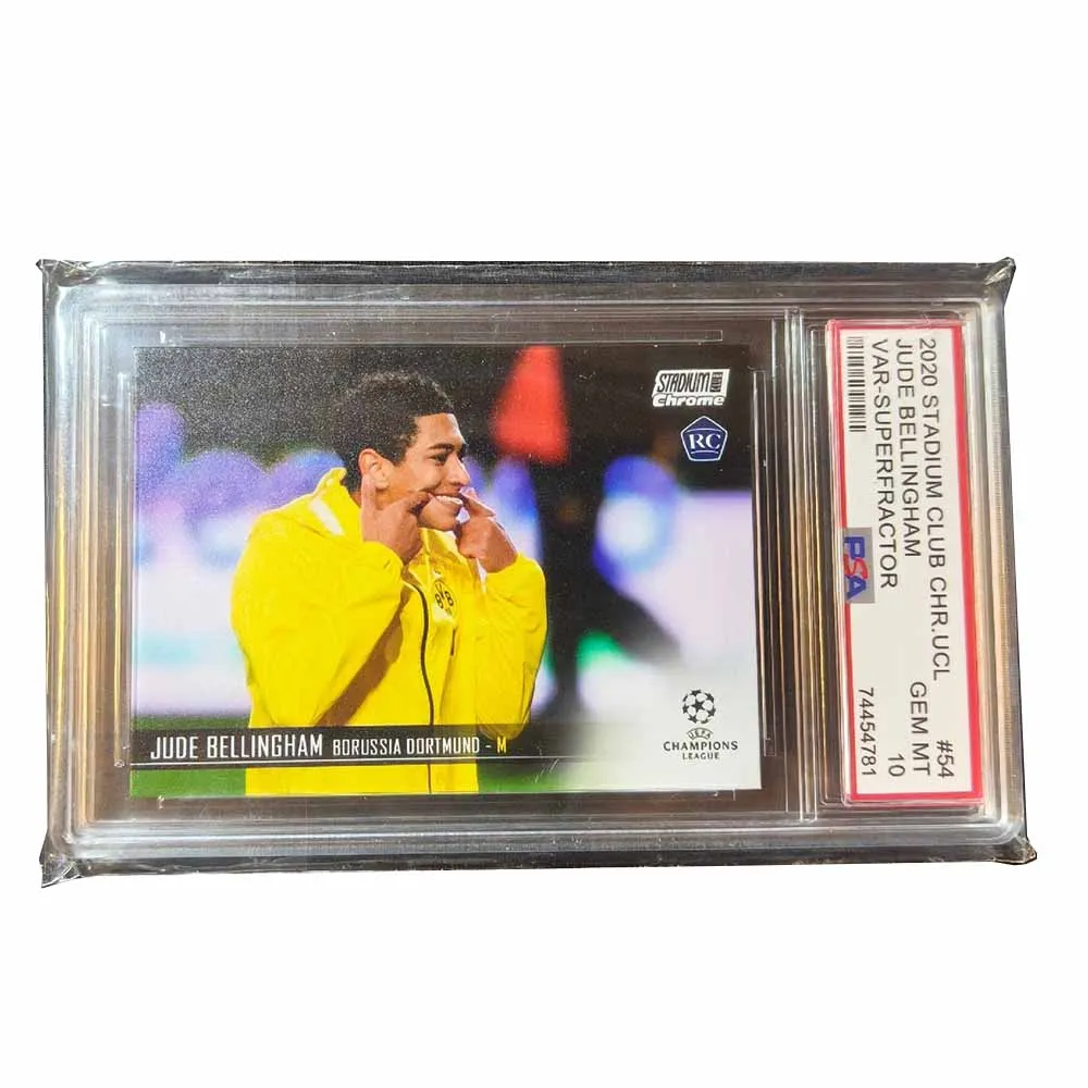 PANINI Bellingham Messi Ronaldo Mbappe Valverde DIY محلية الصنع فلاش ملون تحصيل تصنيف الطوب هدايا عيد الميلاد عيد الميلاد