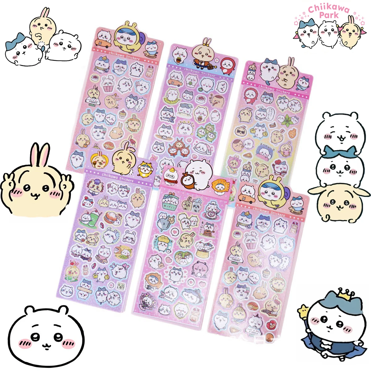1/5/10pcs Mix Kawaii Chiikawa Anime Stickers Cute Hand Acount Suitcase Phone Case Laptop Stickers Kids Toys Gifts