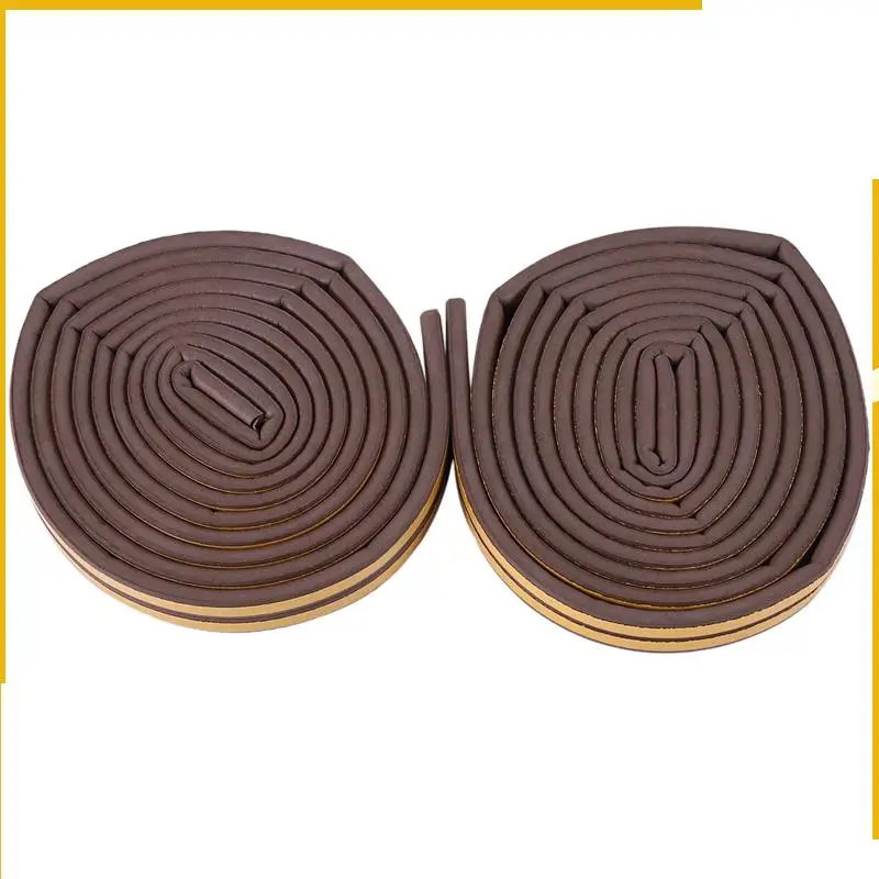 A92p 2 rolo de tira de vedação de eva, fita de espuma tipo d 10m, portas, janelas, excluídor de rascunho, tiras de vedação anticolisão