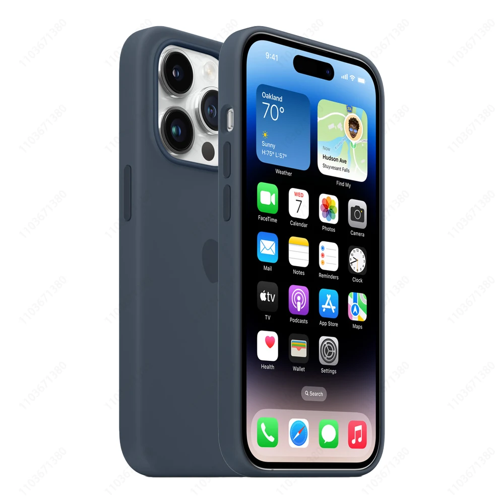 Oryginalne silikonowe etui APPLE z MagSafe do iPhone'a 14 Pro Max Liquid Phone Case do iPhone'a 14 Plus Obsługa bezprzewodowego ładowania