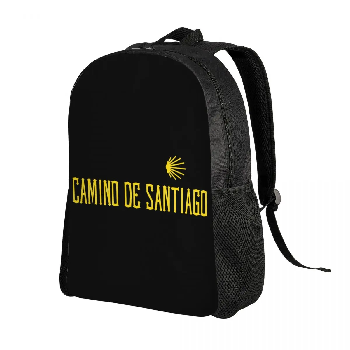 Custom Camino De Santiago Compostela Peregrino Travel Backpack Men Women School Laptop Bookbag College Student Daypack Bags