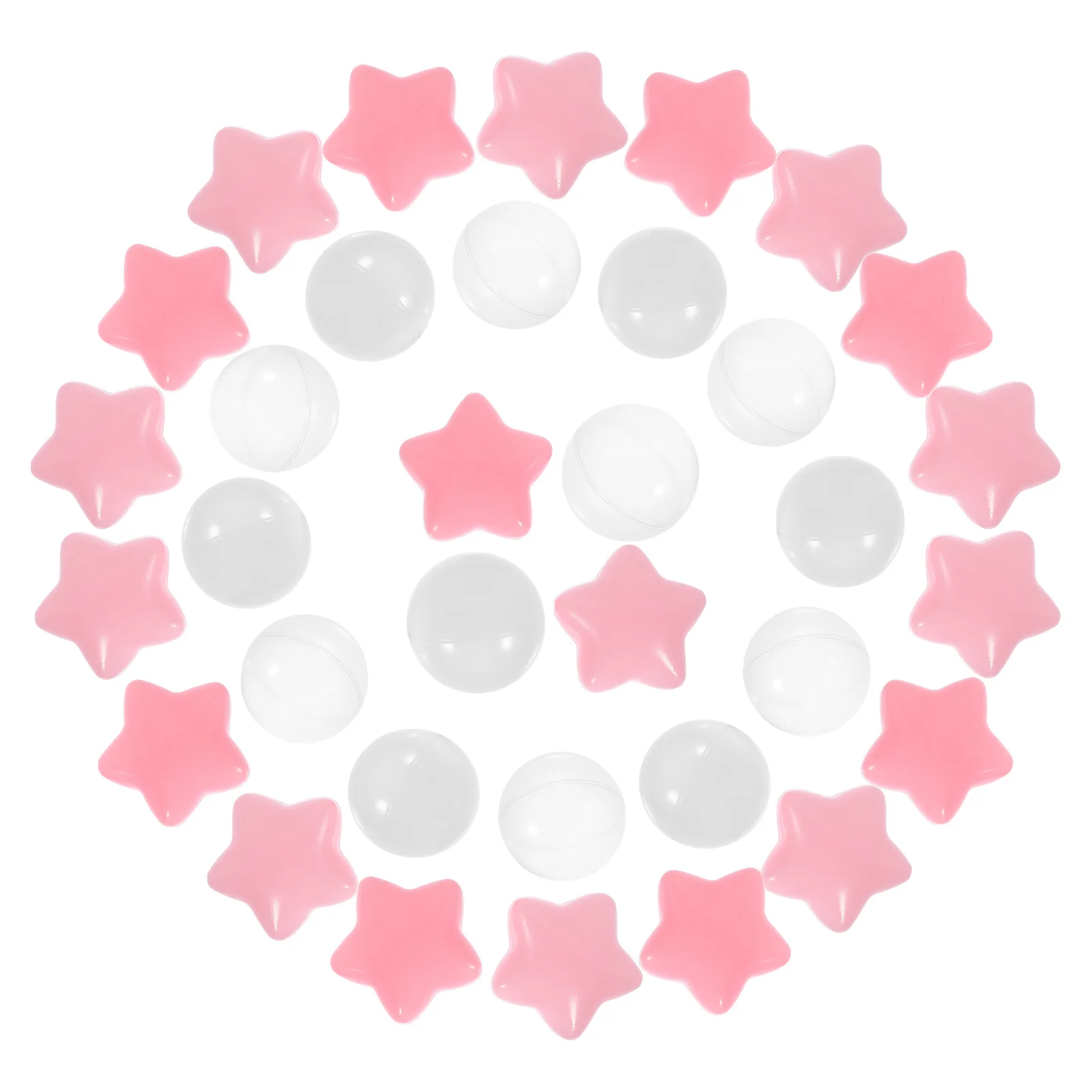 

100Pcs Star Shape Ocean Balls Resistant Plastic for Ball Pits Pool Tent Trampoline Room Kids Play Area Decorative