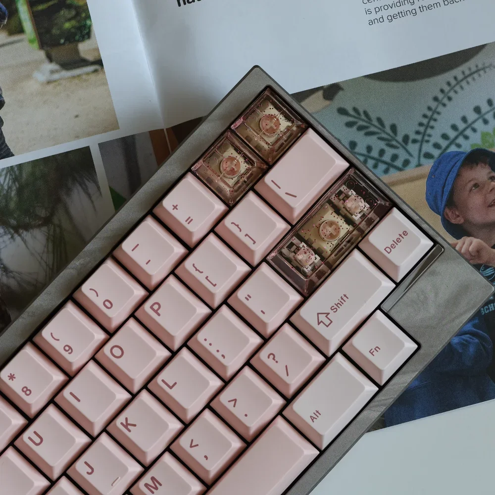 

Bean paste Valentine's Day Keycap Set PBT Custom Keyboard Cap 175 keys Cherry Profile KeyCap for Mechanical Keyboard Accessories