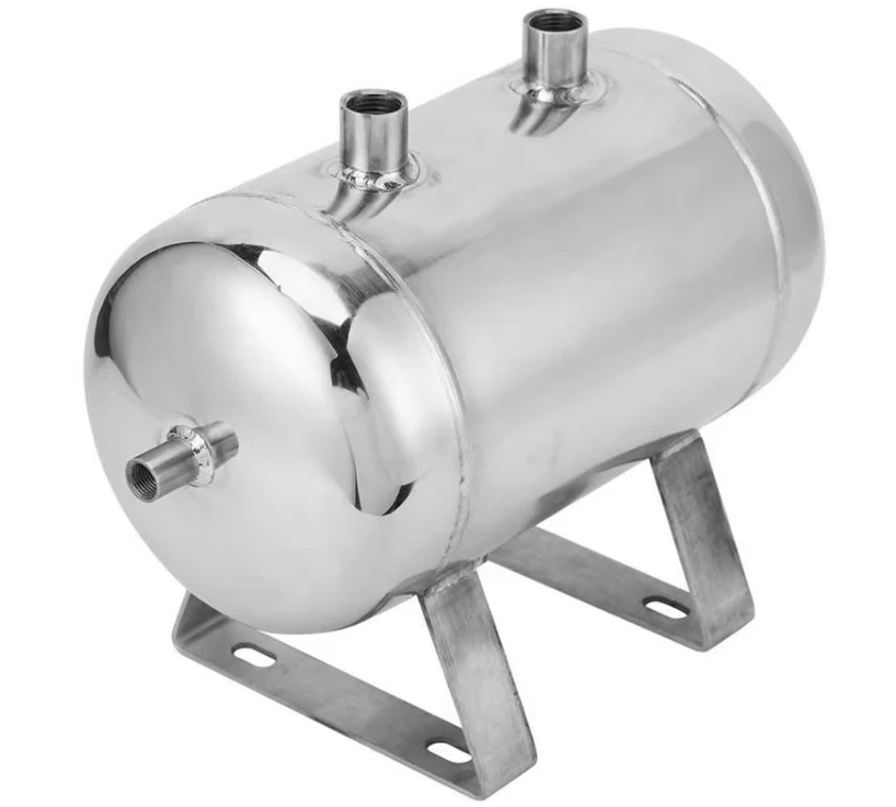 Stainless Steel Small Horizontal Air Compressor Storage Tank Reservoir Pressure Water Tank 5L