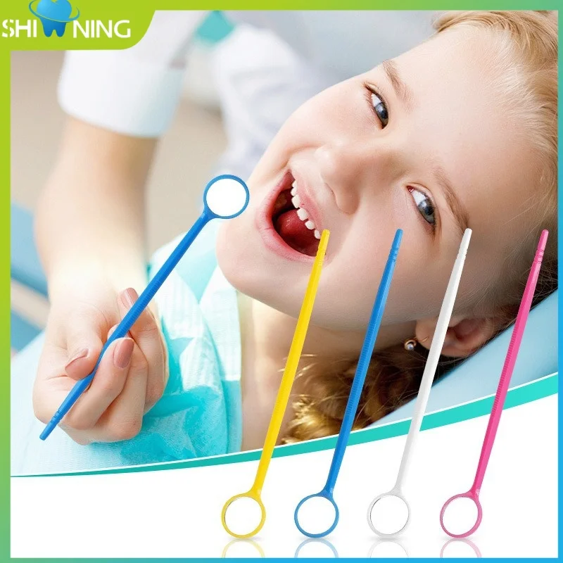 

50 шт. одноразовое стоматологическое зеркало, противотуманное зеркало для рта, индивидуально упакованное стоматологическое зеркало для зубов, полости рта