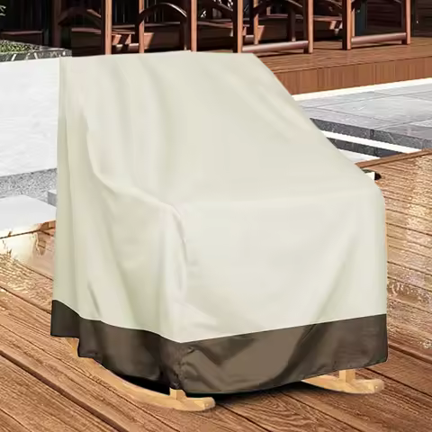 Outside Chair Covers Dustproof Furniture Protector Heavy Duty Rocking Chair Cover for Outdoors Camping Porch Lawn Backyard Deck