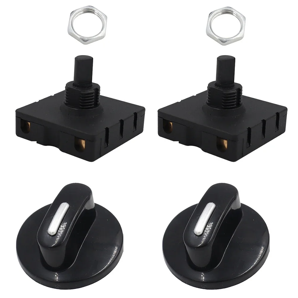 

2PCS 4 Position 3 Speed Fan Selector Rotary Switch Speed Regulator With Knob Fan Heater Speed Selector 13A-125V 10A-250V