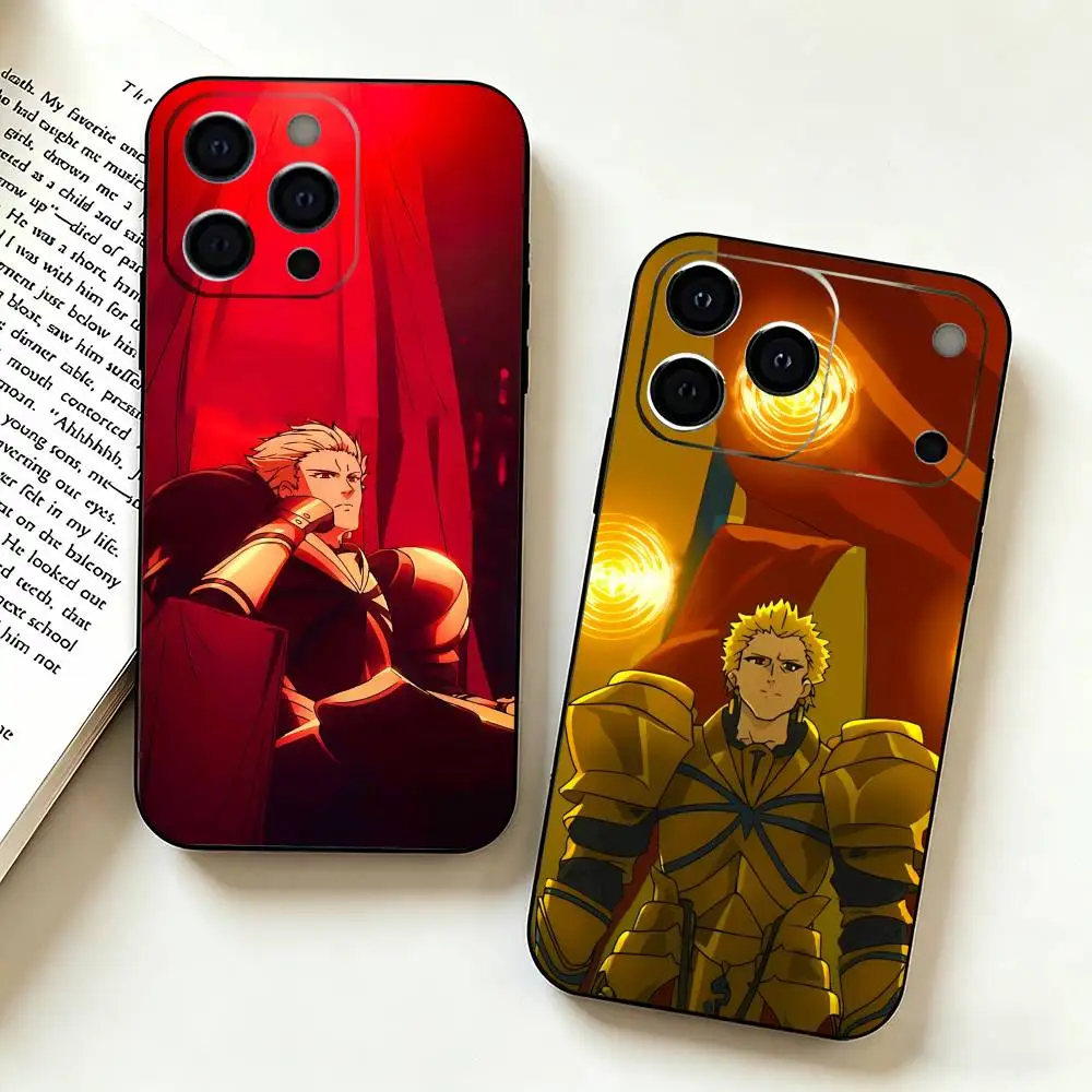F-Fate stay night G-Gilgamesh-h Phone Case For iPhone 17, 16,15,14,13,12,11 Plus,Pro Max, Others Soft Black Cover