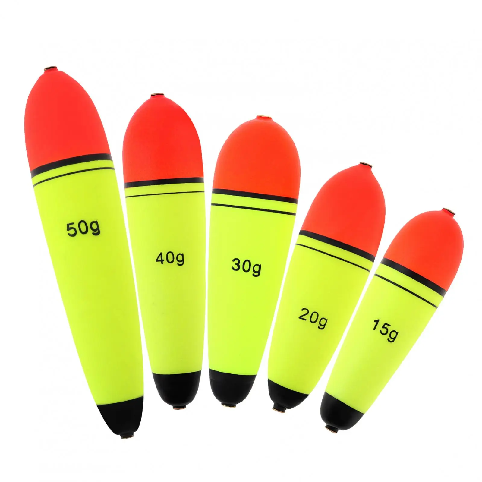 15g / 20g / 30g / 40g / 50g EVA Slip Bobber Floats for Sea Rocks Fishing Long Cast Fishing Catfish, Eye-catching Slip Corks