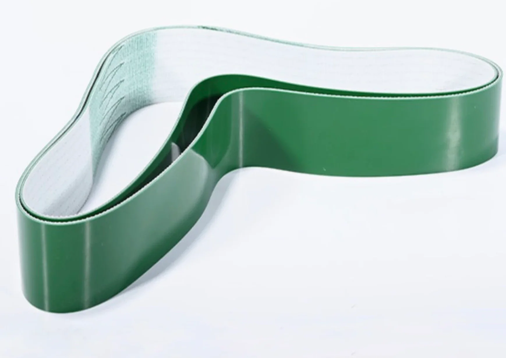 Perimeter:1000x250x1mm Industrial Transmission Line Belt Conveyor PVC Green Flat Belt