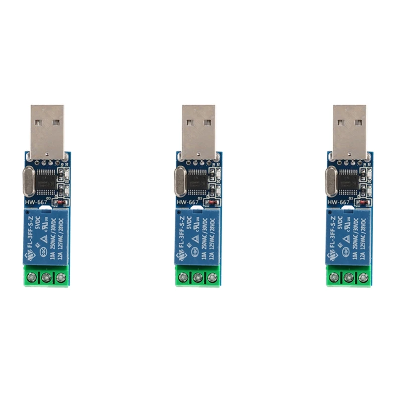 

3X LCUS - Type 1 USB Relay Module USB Intelligent Switch Control