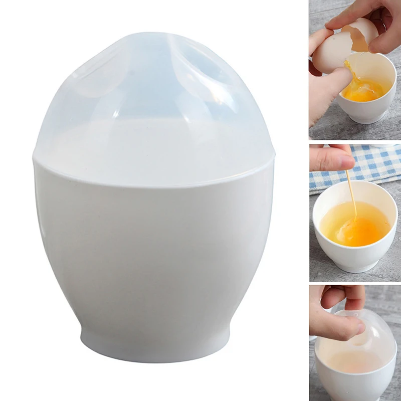 2Pcs Microwave Egg Cooker Boiler Maker Mini Portable Quick Egg Cooking Cup Steamed Tools For Breakfast view 3
