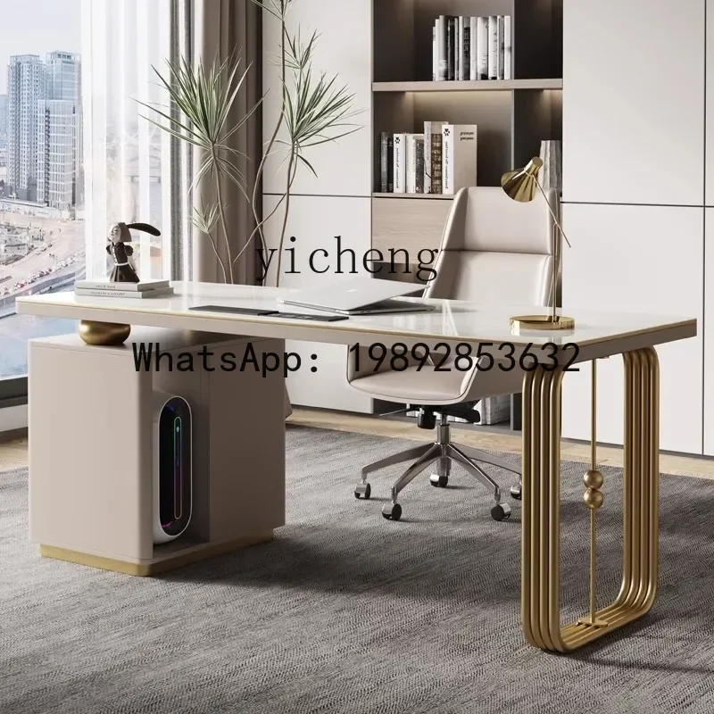

Slate Desk Light Luxury Modern Study Home Computer Desk Designer Advanced Sense
