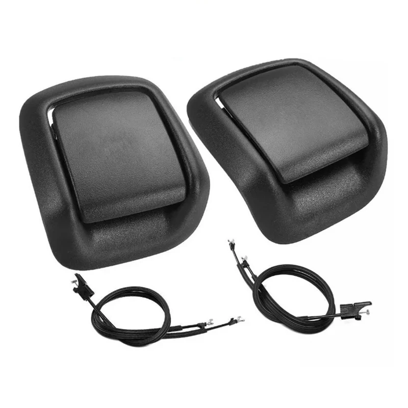 1Pair Front Seat Handle Cover With Cable 1441167 1441166 1417520 1417521 For Ford Fiesta MK6 2001-2008 Fusion 2001-2012