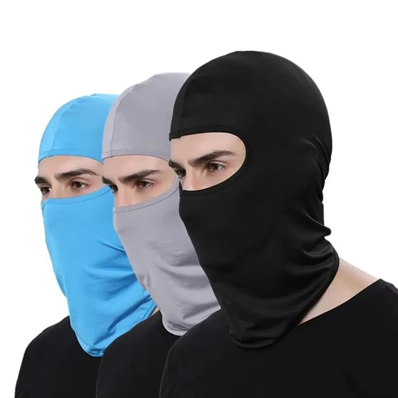 Cool Full Face Cycling Cap Balaclava UV Protection for Men Quick-Dry Lycra for Road Bicycling Skiing and Summer Sun Motorcycle