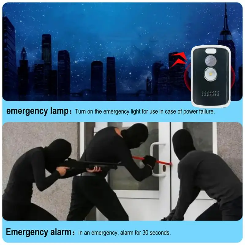 Camping Perimeter Alarm 125db High Volume Motion Sensor Camping Alarm Portable Multiple Modes Easy Installation Anti Theft Alert