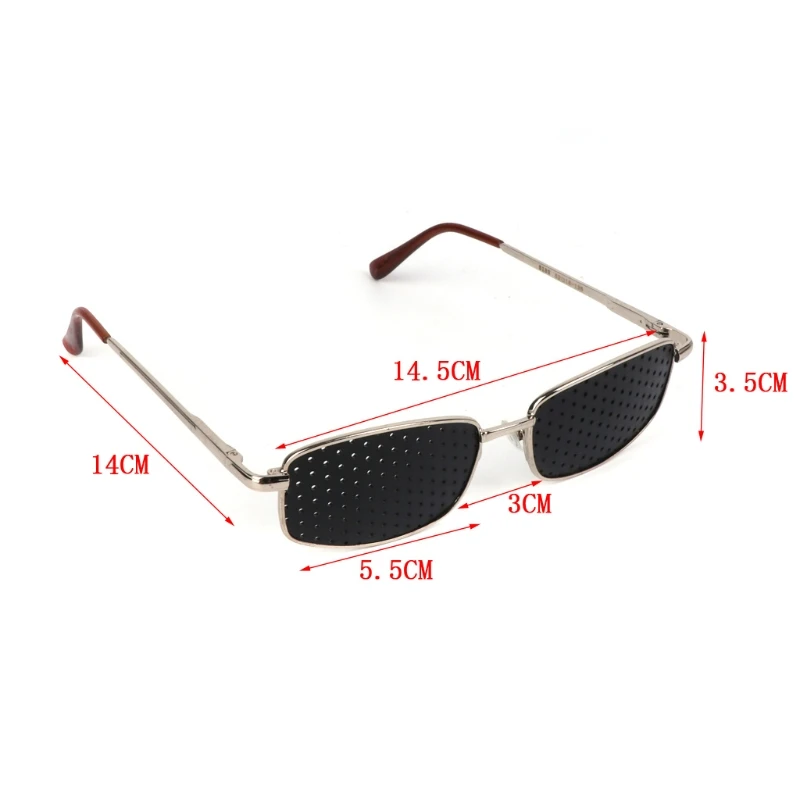 Unique Metal Pinhole Glasses Exercise Eyewear Eyesight Improvement for Vision Training