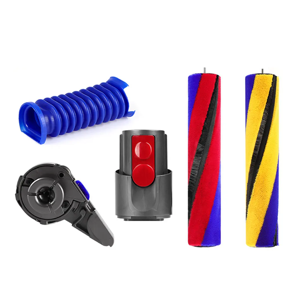 Lightweight And Portable Soft Roller Brush Bar For Vacuum Cleaners Replacement Parts Yellow and Blue
