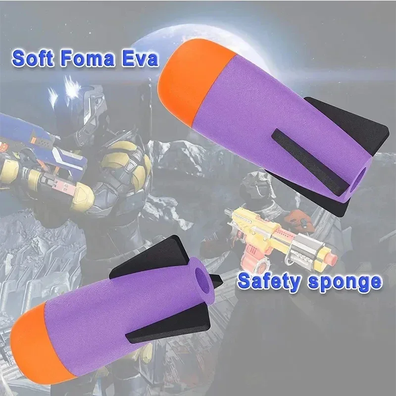 HFoam Mega-Missile Refill Pack ملحقات الرصاص المتوافقة مع Nerf Rocket N-Strike Elite Series Missile Blaster Launcher