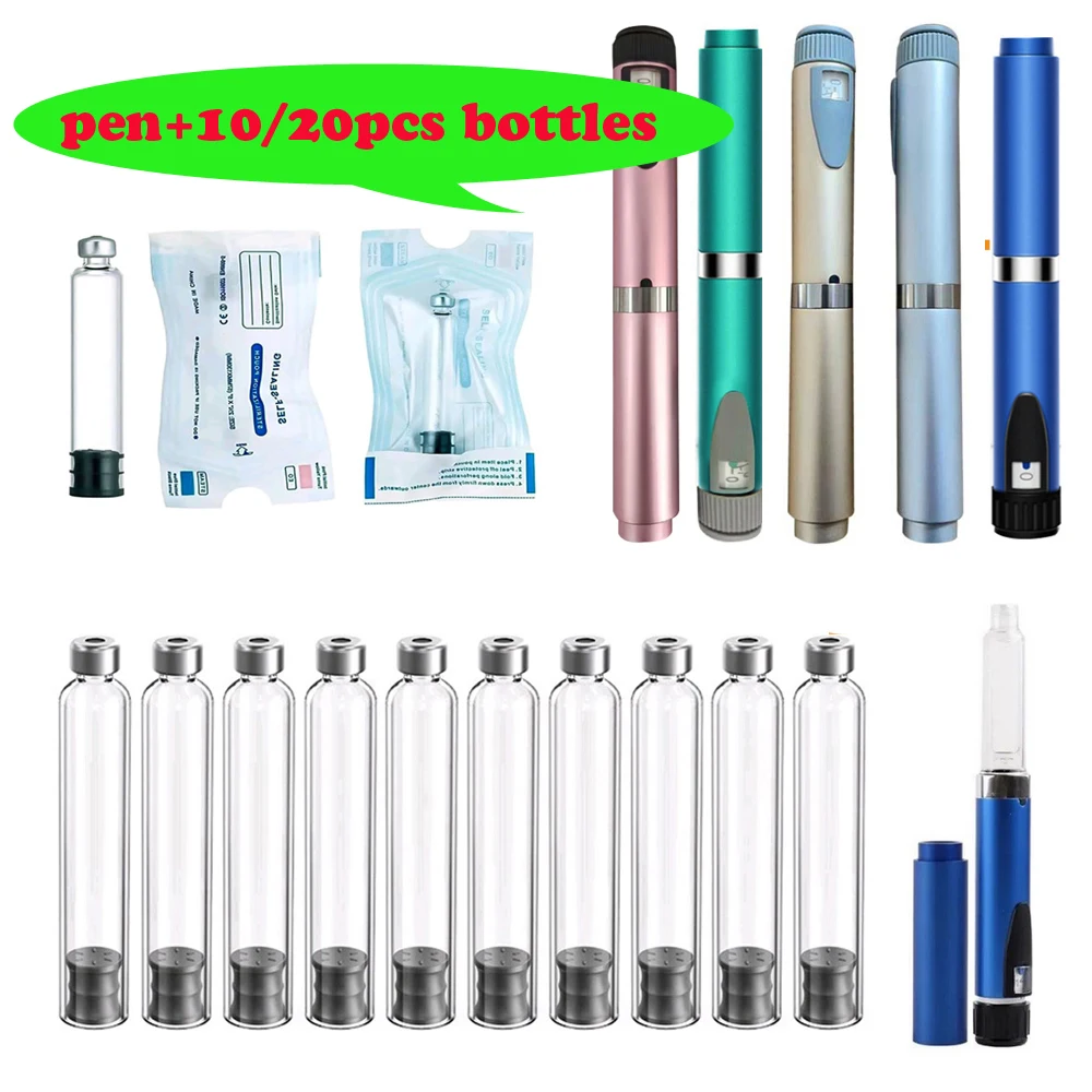 

Medical Insulin Magic Pen 3ml Empty Cassette Bottle for Lilly Insulin Cartridges Injection Insulin individual packing