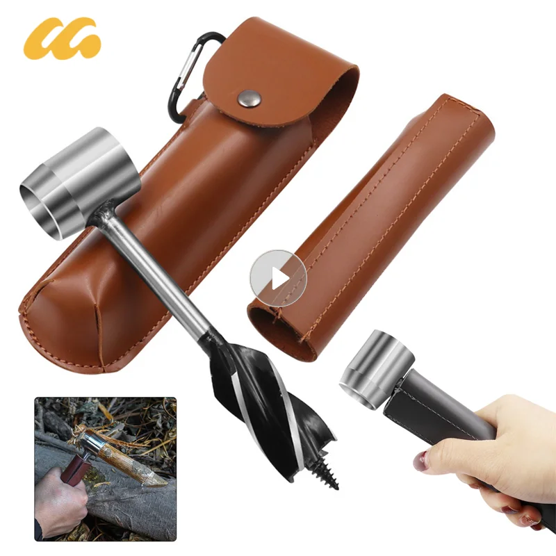 

Auger Wrench Outdoor Survival Hand Drill Survival Gear Tool Drill Bit Sports Jungle Crafts Camping Bushcraft Outdoor Accessories