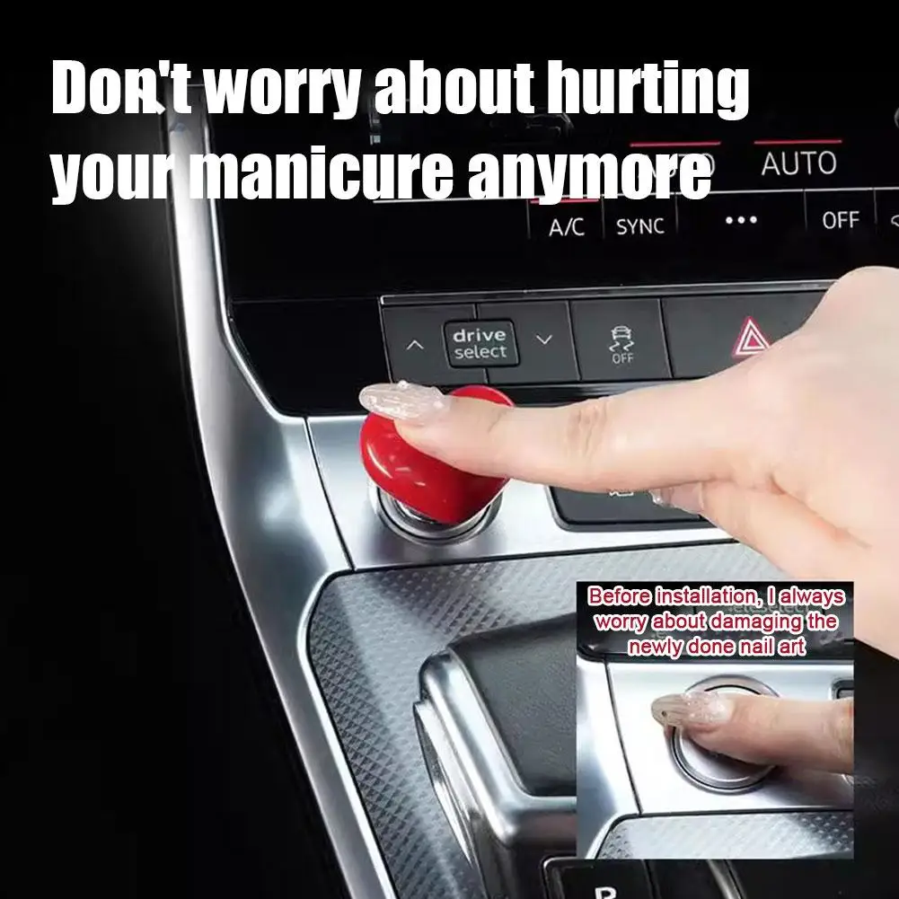 

Heart Shape Car One Click Start Button Rocker Car Engine Start Stop Lever Starter Cover For Mazda BMW Dropshipping K4O4