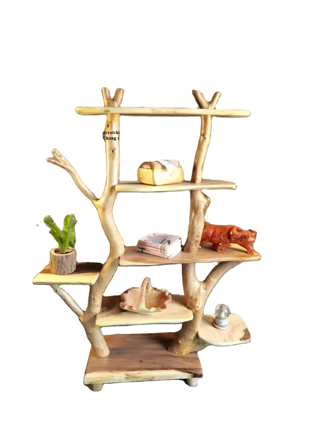 

High Quality Wooden Flower Ladder Display Rack Standing Plant Stand