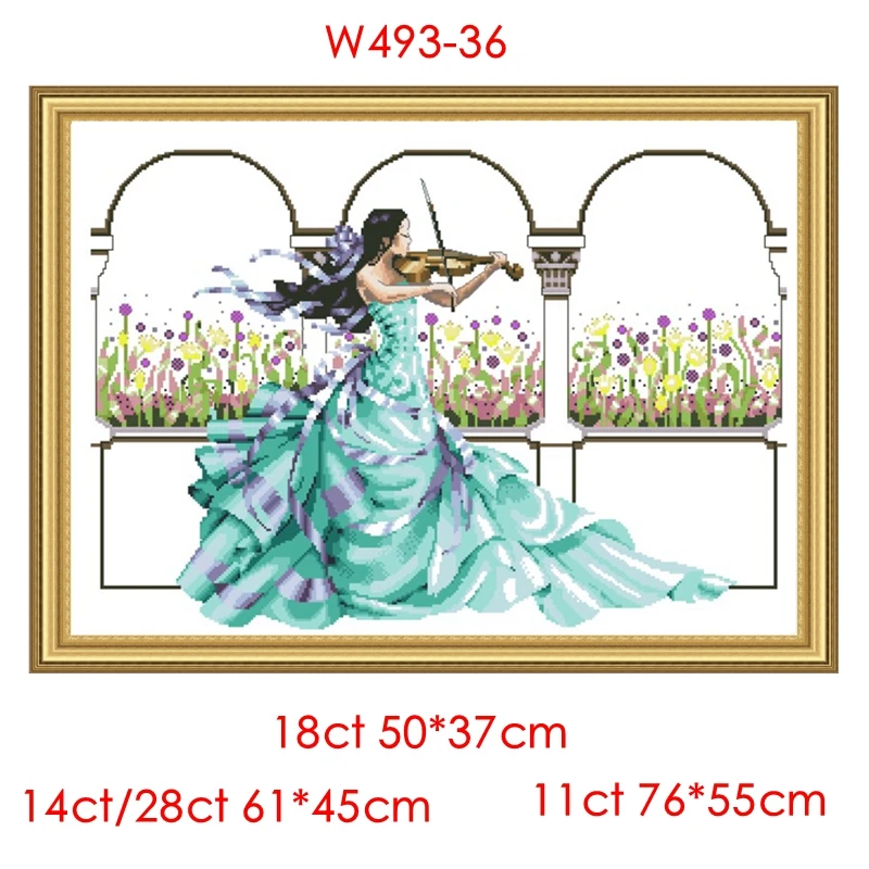 Cross-stitch kit DIY embroidery toolkit Optional printed patterns Handmade cross-point kit Saga Forest Overture
